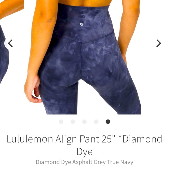 lululemon athletica Pants - Lululemon 🍋 Diamond Dye Align leggings. Sz 6 25”